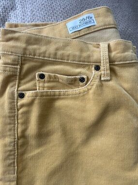 GAP womens Corduroy Pants in yellow28/6r sexy boyfriend